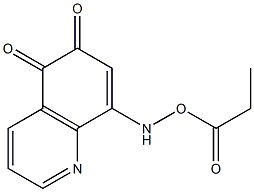 8-[(Propionyloxy)amino]quinoline-5,6-dione Structure