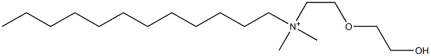 N-[2-(2-Hydroxyethoxy)ethyl]-N,N-dimethyl-1-dodecanaminium 구조식 이미지