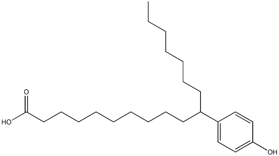 11-(4-Hydroxyphenyl)stearic acid Structure