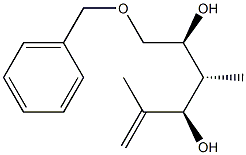 (2S,3R,4R)-1-(Benzyloxy)-3,5-dimethyl-5-hexene-2,4-diol 구조식 이미지