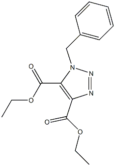 1-Benzyl-1H-1,2,3-triazole-4,5-dicarboxylic acid diethyl ester 구조식 이미지