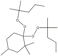 2,2,4-Trimethyl-1,1-bis(1,1-dimethylbutylperoxy)cyclohexane Structure