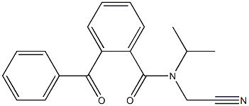 N-Isopropyl-N-cyanomethyl-2-(benzoyl)benzamide Structure