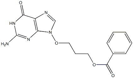 2-Amino-9-(3-benzoyloxypropyloxy)-9H-purin-6(1H)-one Structure