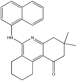 3,4,7,8,9,10-Hexahydro-6-(1-naphtylamino)-3,3-dimethylbenzo[c]quinolin-1(2H)-one Structure