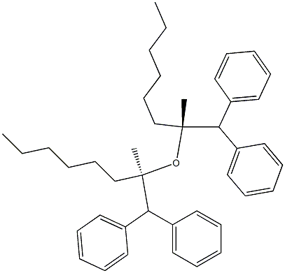 (-)-Diphenylmethyl[(R)-1-methylheptyl] ether 구조식 이미지