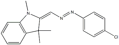 2-(4-Chlorophenylazomethylene)-1,3,3-trimethylindoline 구조식 이미지