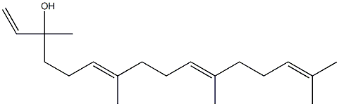 3,7,11,15-Tetramethyl-1,6,10,14-hexadecatetren-3-ol 구조식 이미지