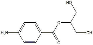 4-Aminobenzoic acid 1,3-dihydroxypropan-2-yl ester 구조식 이미지