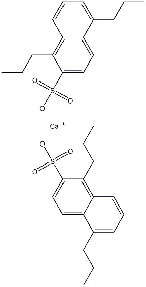 Bis(1,5-dipropyl-2-naphthalenesulfonic acid)calcium salt Structure