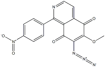 7-Azido-6-methoxy-1-(4-nitrophenyl)isoquinoline-5,8-dione Structure
