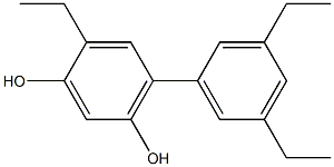 4-Ethyl-6-(3,5-diethylphenyl)benzene-1,3-diol Structure