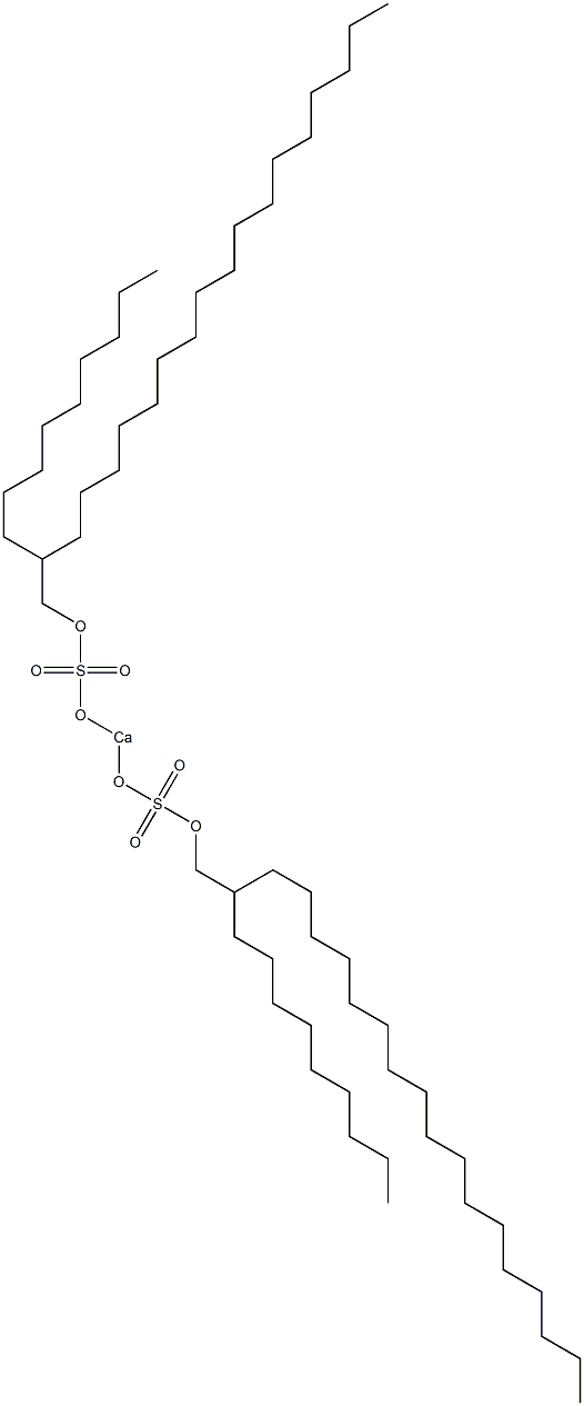 Bis(2-nonylnonadecyloxysulfonyloxy)calcium Structure