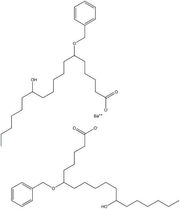 Bis(6-benzyloxy-12-hydroxystearic acid)barium salt 구조식 이미지