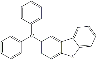 Diphenyl(dibenzothiophen-2-yl)sulfonium 구조식 이미지