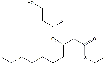 (S)-3-[(S)-1-Methyl-3-hydroxypropoxy]decanoic acid ethyl ester 구조식 이미지