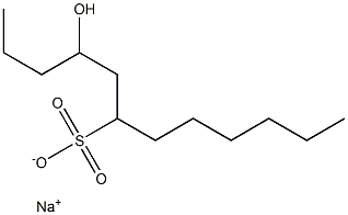 4-Hydroxydodecane-6-sulfonic acid sodium salt Structure