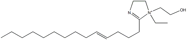 1-Ethyl-1-(2-hydroxyethyl)-2-(4-tetradecenyl)-2-imidazoline-1-ium 구조식 이미지