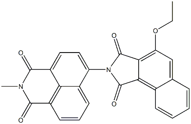 N-[(2,3-Dihydro-2-methyl-1,3-dioxo-1H-benzo[de]isoquinoline)-6-yl]-3-ethoxynaphthalimide 구조식 이미지