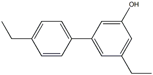 5-(4-Ethylphenyl)-3-ethylphenol 구조식 이미지