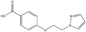 4-[2-(1H-Pyrazol-1-yl)ethoxy]benzoic acid Structure