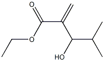 2-Methylene-3-hydroxy-4-methylvaleric acid ethyl ester 구조식 이미지