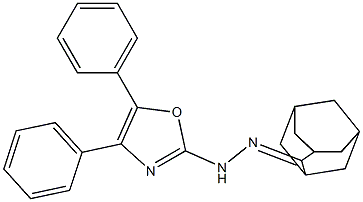 Adamantan-2-one (4,5-diphenyloxazol-2-yl)hydrazone 구조식 이미지