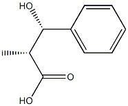 (2R,3S)-2-Methyl-3-hydroxy-3-phenylpropionic acid Structure