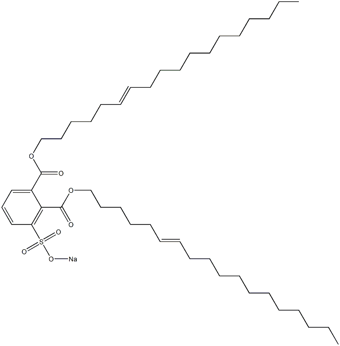 3-(Sodiosulfo)phthalic acid di(6-octadecenyl) ester Structure