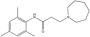 N-(2,4,6-Trimethylphenyl)-3-[(hexahydro-1H-azepin)-1-yl]propanamide 구조식 이미지