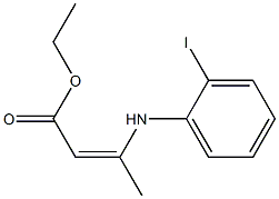 3-(2-Iodophenylamino)-2-butenoic acid ethyl ester Structure