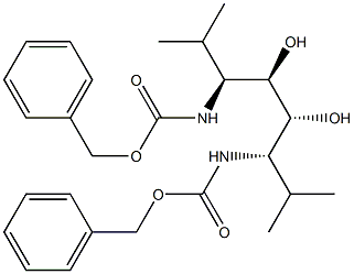 (3S,4R,5R,6S)-2,7-Dimethyl-3,6-bis[(benzyloxycarbonyl)amino]octane-4,5-diol 구조식 이미지