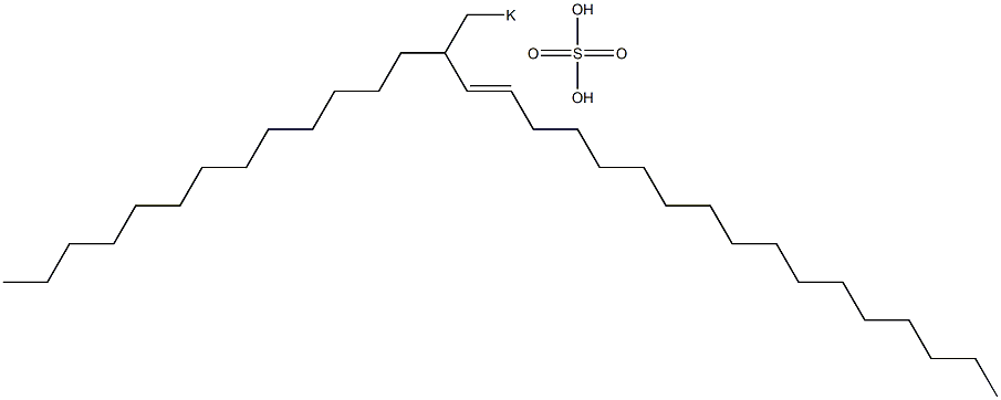 Sulfuric acid 2-tridecyl-3-nonadecenyl=potassium ester salt Structure