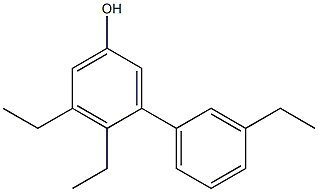 4,5-Diethyl-3-(3-ethylphenyl)phenol 구조식 이미지