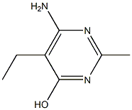 6-Amino-5-ethyl-2-methyl-4-pyrimidinol Structure