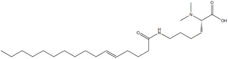 N6-(5-Hexadecenoyl)-N2,N2-dimethyllysine 구조식 이미지