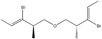 (+)-[(R,Z)-2-Bromo-1-methyl-2-butenyl]methyl ether 구조식 이미지