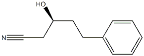 (3S)-3-Hydroxy-5-phenylpentanenitrile Structure