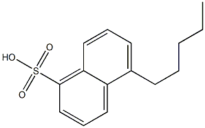 5-Pentyl-1-naphthalenesulfonic acid 구조식 이미지