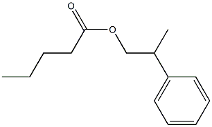 Pentanoic acid 2-phenylpropyl ester 구조식 이미지