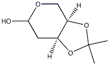 (3aR,7aS)-2,2-Dimethyl-tetrahydro-[1,3]dioxolo[4,5-c]pyran-6-ol Structure