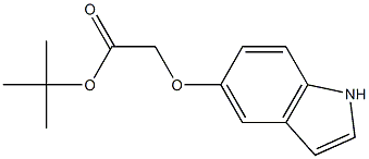 (1H-Indol-5-yloxy)-acetic acid tert-butyl ester 구조식 이미지