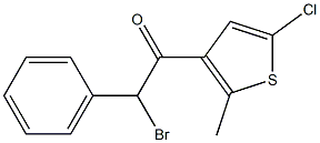 2-BROMO-1-(5-CHLORO-2-METHYL-THIOPHEN-3-YL)-2-PHENYL-ETHANONE Structure