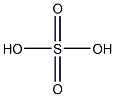 Sulfuric acid, 0.05N Standardized Solution 구조식 이미지