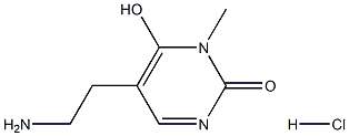 5-(2-aminoethyl)-6-hydroxy-1-methylpyrimidin-2(1H)-one hydrochloride 구조식 이미지