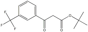 BETA-OXO-3-(TRIFLUOROMETHYL)-BENZENEPROPANOIC ACID 1,1-DIMETHYLETHYL ESTER Structure