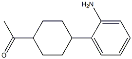 1-[4-(2-Aminophenyl)cyclohexyl]ethan-1-one 구조식 이미지