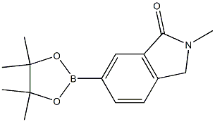 2-methyl-6-(4,4,5,5-tetramethyl-1,3,2-dioxaborolan-2-yl)isoindolin-1-one Structure