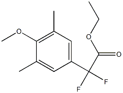 Ethyl Difluoro-(4-methoxy-3,5-dimethylphenyl)-acetate Structure