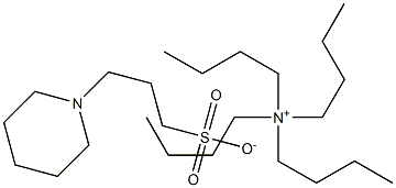 Tetrabutyl ammonium 3-(n-piperidinyl)propane sulfonate Structure